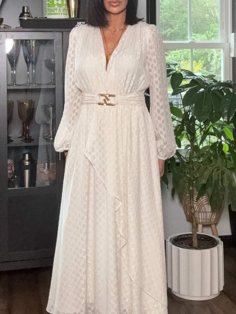 Shoshanna Emilie Dress Ivory Cream Ruffle Bridal Occasion size 2 - Picture 3 of 14